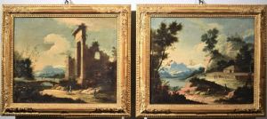 Pair of Venetian landscapes